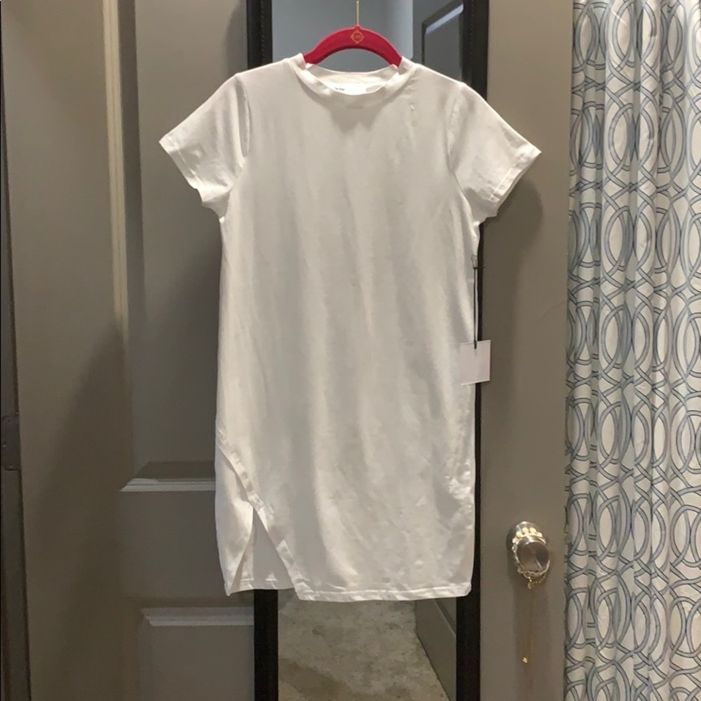 White T-shirt Dress